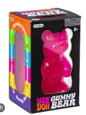 Nee Doh Gummy Bear Kids Toy - Hot Pink